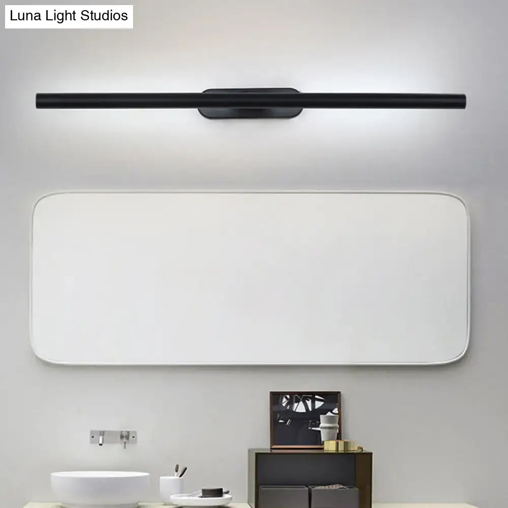 Modern black and white LED wall vanity light, bar-style, bathroom decor by Decorbites on Tampa Home & Garden Store