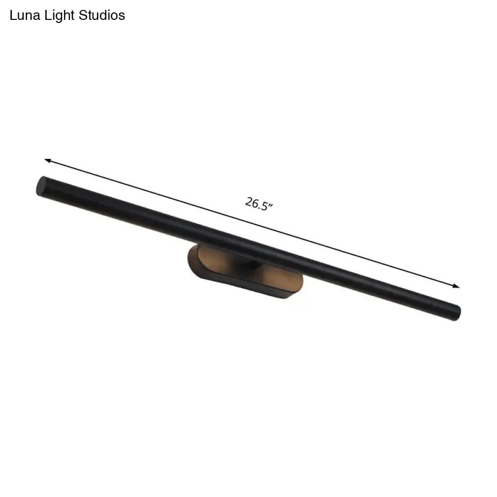 Modern black LED vanity light by Decorbites bronze mounting on Tampa Home & Garden Store