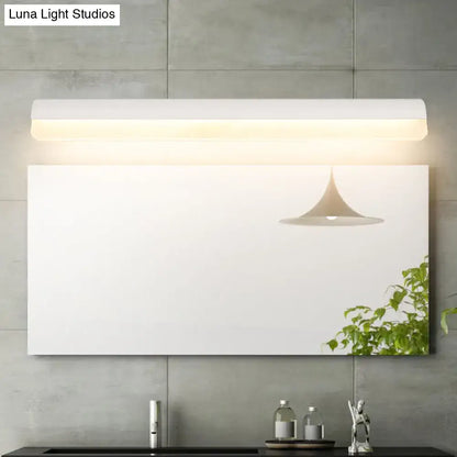 Modern linear LED bathroom wall light sconce white finish long bar design on Tampa Home & Garden Store