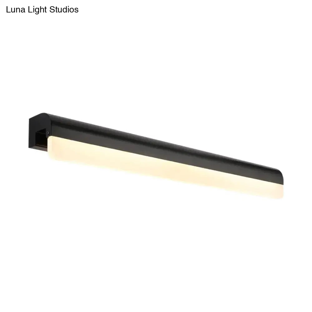 Linear LED wall light bathroom sconce by Decorbites in black and white on Tampa Home & Garden Store