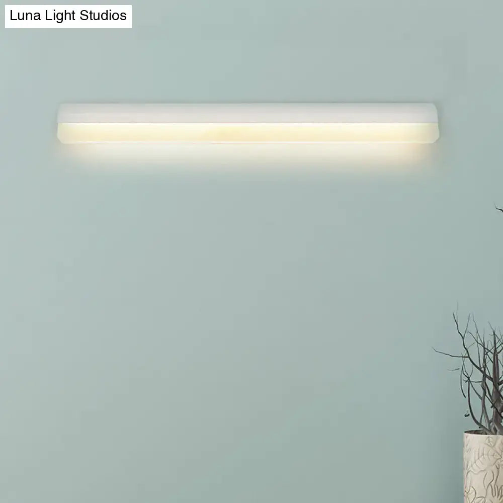 LED bathroom wall sconce modern black and white linear Decorbites on Tampa Home & Garden Store