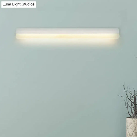 LED bathroom wall sconce modern black and white linear Decorbites on Tampa Home & Garden Store
