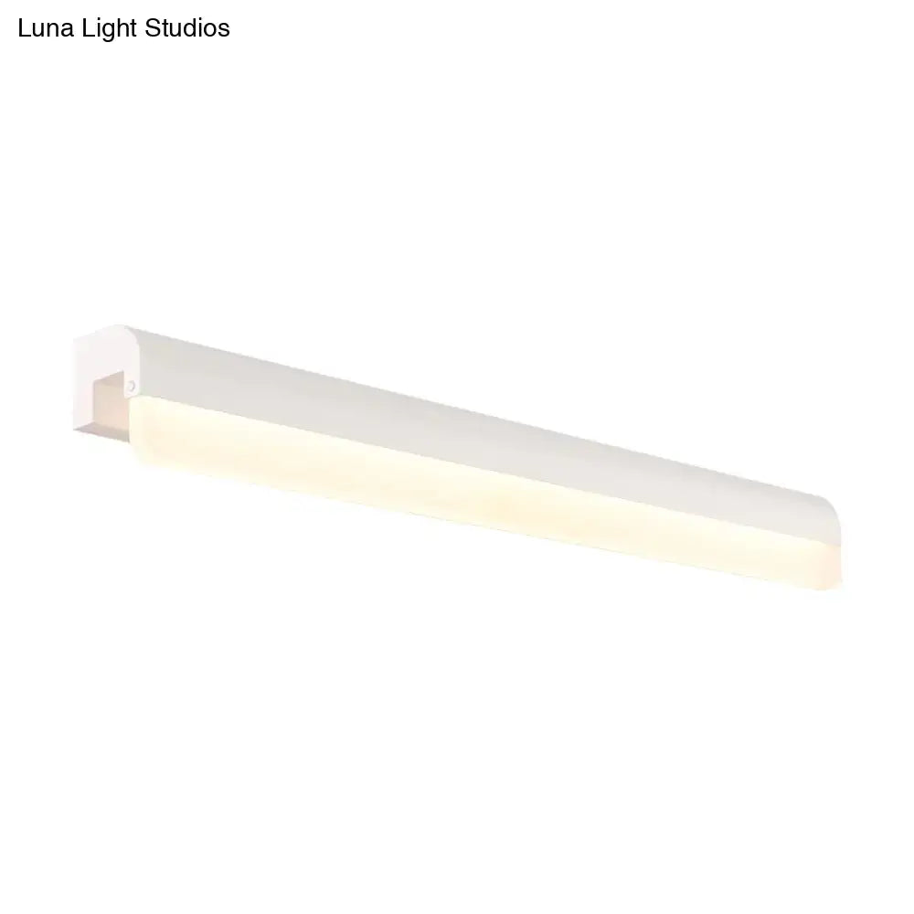 Modern black & white linear LED bathroom wall light sconce by Decorbites on Tampa Home & Garden Store