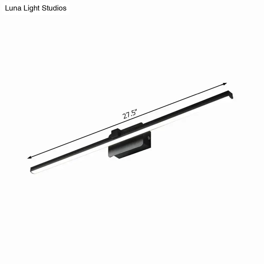 Black iron vanity light bar, Decorbites, 27.5-inch wall-mounted fixture, sleek finish on Tampa Home & Garden Store