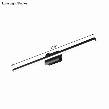 Black iron vanity light bar, Decorbites, 27.5-inch wall-mounted fixture, sleek finish on Tampa Home & Garden Store