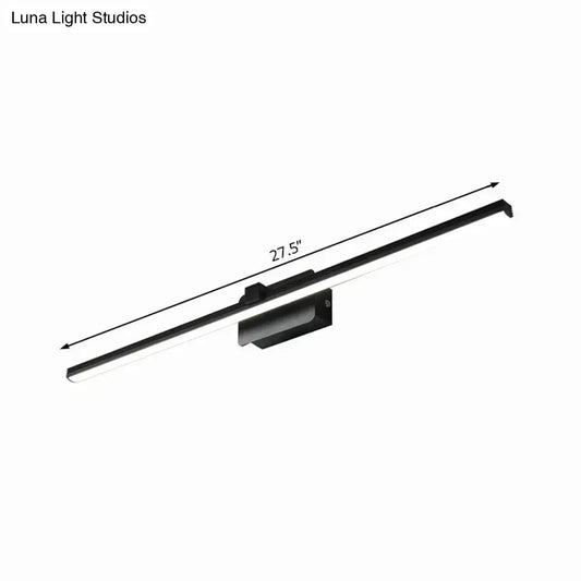 Black iron vanity light bar, Decorbites, 27.5-inch wall-mounted fixture, sleek finish on Tampa Home & Garden Store