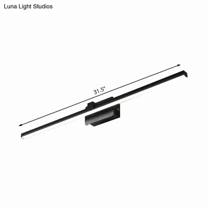 Black iron vanity light bar Decorbites 31.5in long on Tampa Home & Garden Store