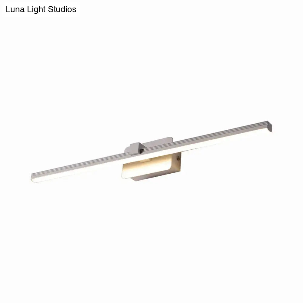 Black Iron Vanity Light by Decorbites; horizontal metal bar with wall mount on Tampa Home & Garden Store