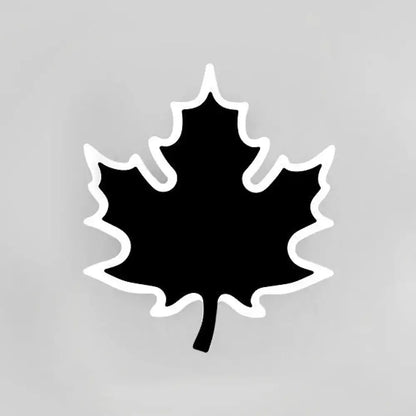 Maple leaf sconce by Decorbites in black with white border on Tampa Home & Garden Store