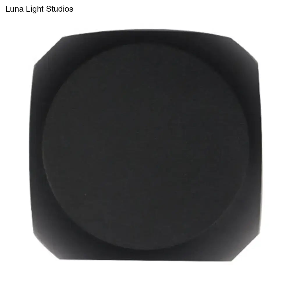Mini Cube Wall Sconce by Decorbites, black matte finish wall light on Tampa Home & Garden Store