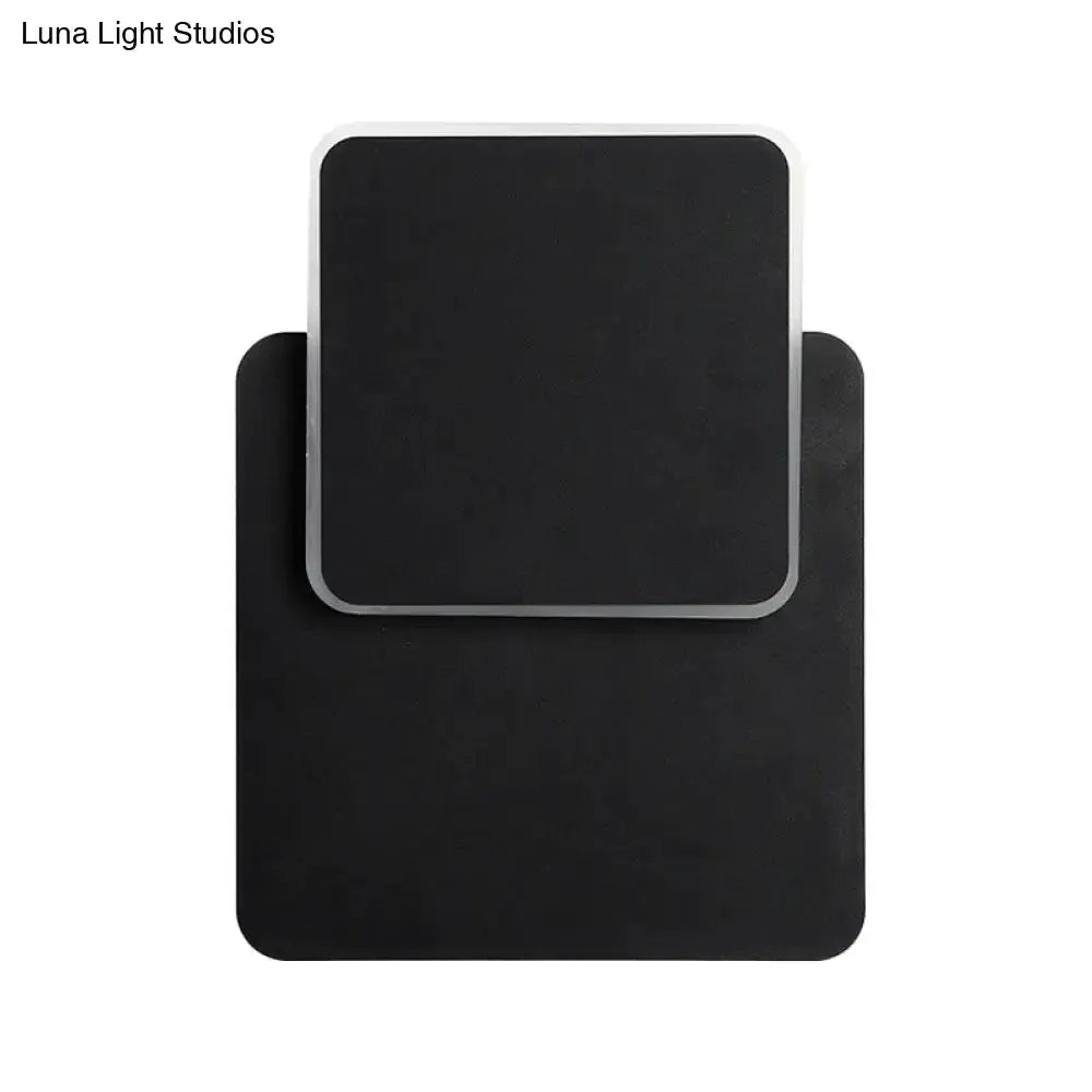 Modern Black and White Minimalist Led Wall Lamp