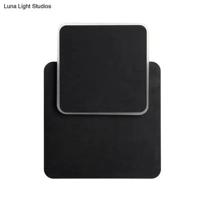 Modern Black and White Minimalist Led Wall Lamp