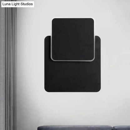 Modern Black and White Minimalist Led Wall Lamp