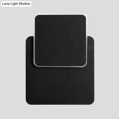 Modern Black and White Minimalist Led Wall Lamp