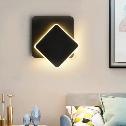 Modern Black and White Minimalist Led Wall Lamp