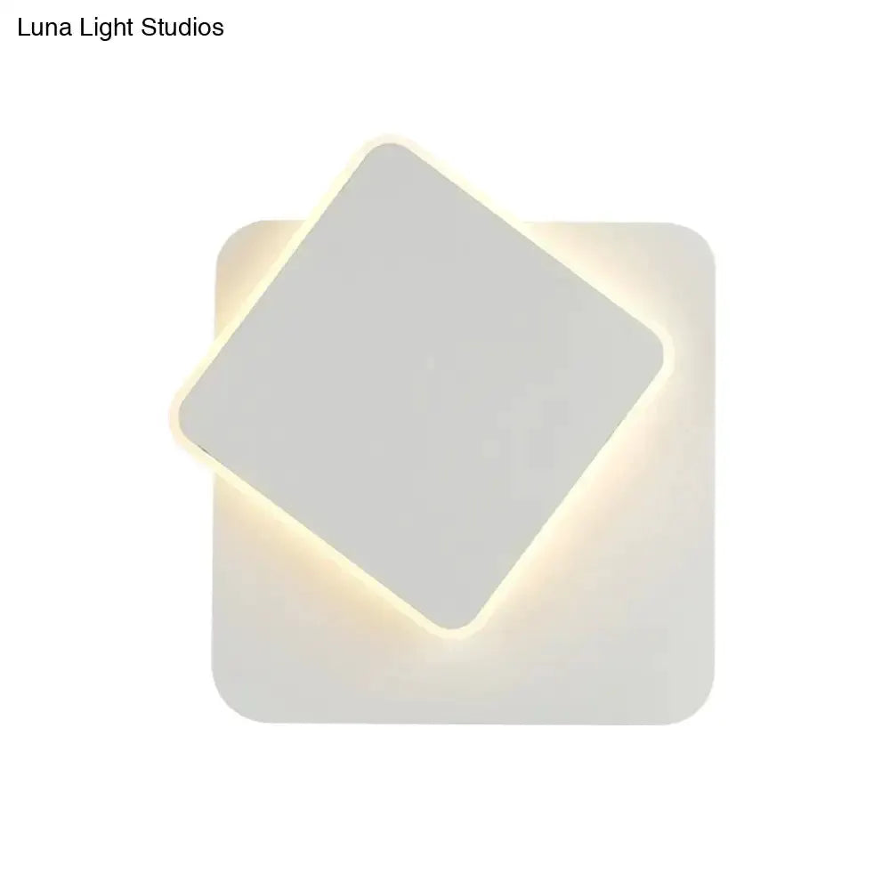 Modern Black and White Minimalist Led Wall Lamp