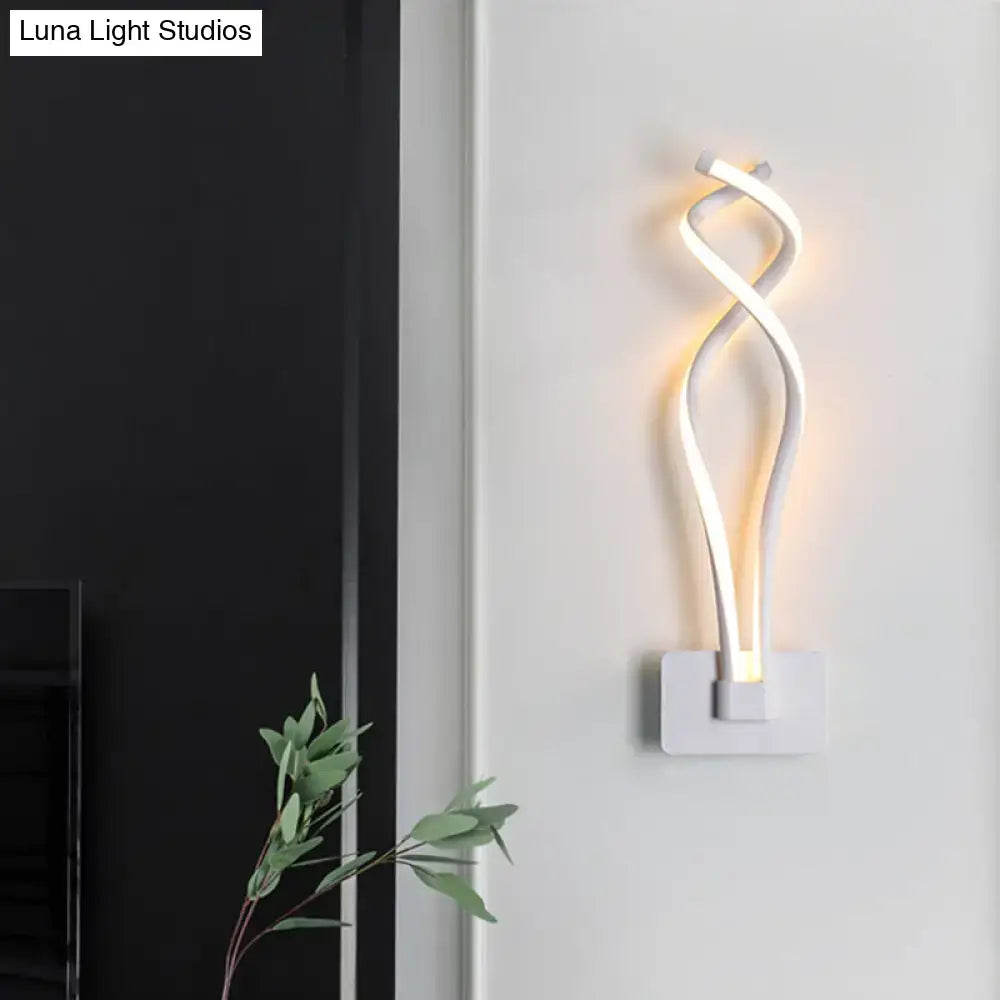 White musical note lamp wall sconce with warm LED glow by Decorbites on Tampa Home & Garden Store