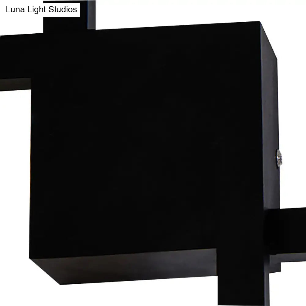 White overlapping square acrylic sconce by Decorbites, home & garden wall light on Tampa Home & Garden Store