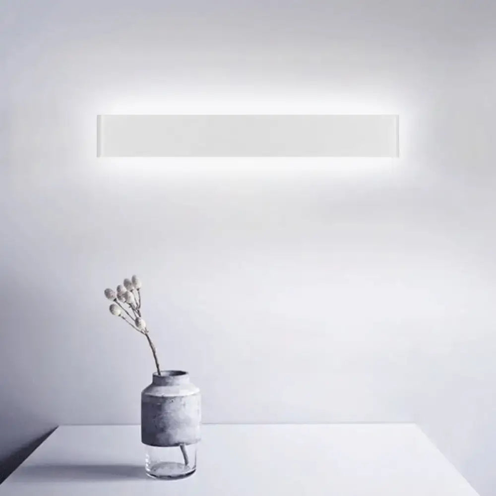 Black rectangular wall lamp by Decorbites, slim LED fixture for home & garden on Tampa Home & Garden Store