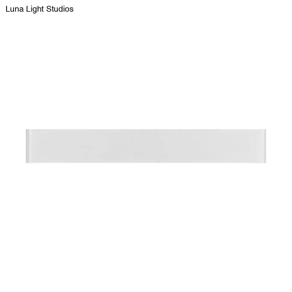 Rectangular wall lamp, white finish, Decorbites on Tampa Home & Garden Store