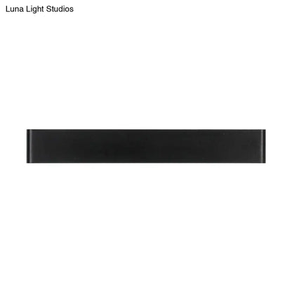 Black rectangular wall lamp made of metal for modern decor on Tampa Home & Garden Store