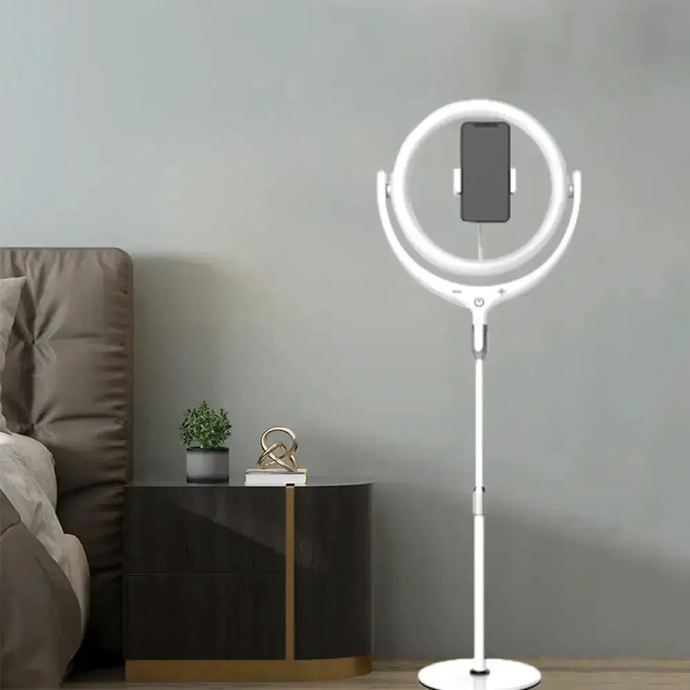 Modern Black and White Ring Led Mirror Lamp