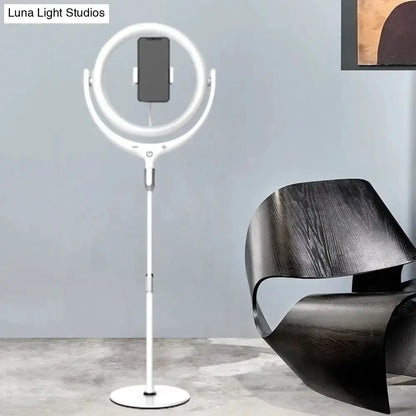 Modern Black and White Ring Led Mirror Lamp