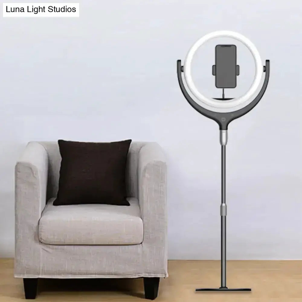 Modern Black and White Ring Led Mirror Lamp