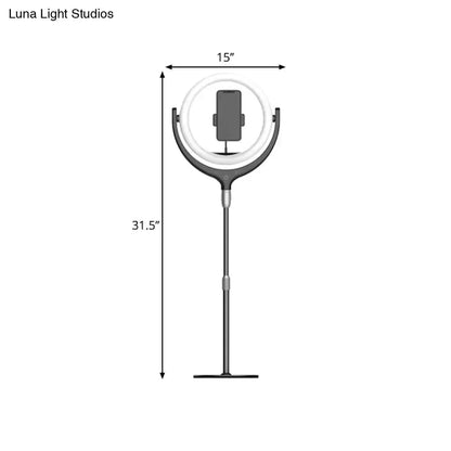 Modern Black and White Ring Led Mirror Lamp