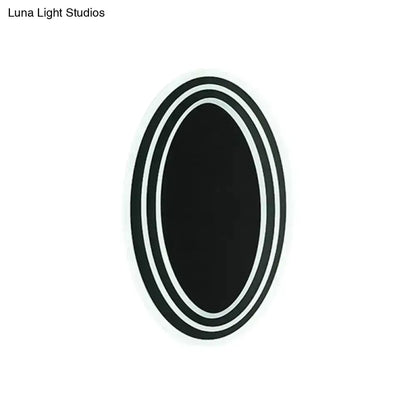 Modern Black and White Rotatable LED Wall Light