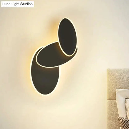 Modern Black and White Rotatable LED Wall Light