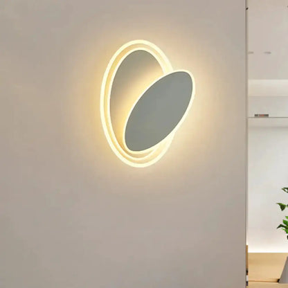 Modern Black and White Rotatable LED Wall Light