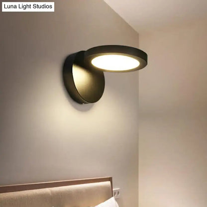 Acrylic Rotating Wall Light wall-mounted LED sconce in black finish by Decorbites on Tampa Home & Garden Store