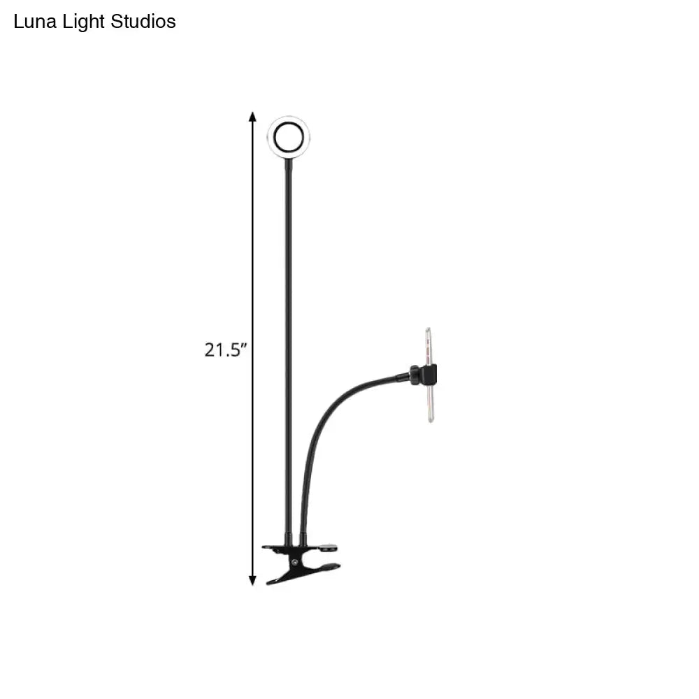 Black Usb Mirror Lamp and the Flexible Arm