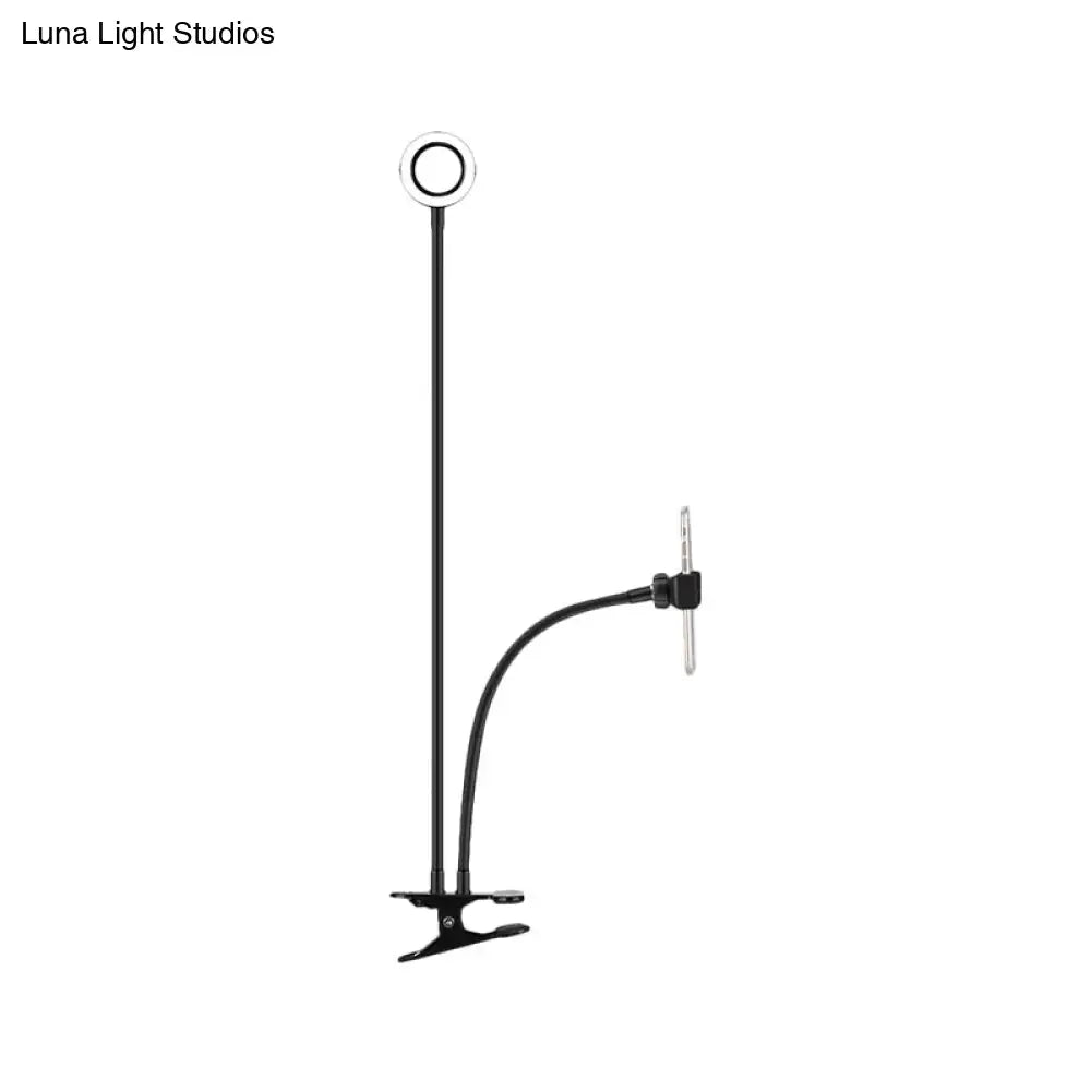 Black Usb Mirror Lamp and the Flexible Arm