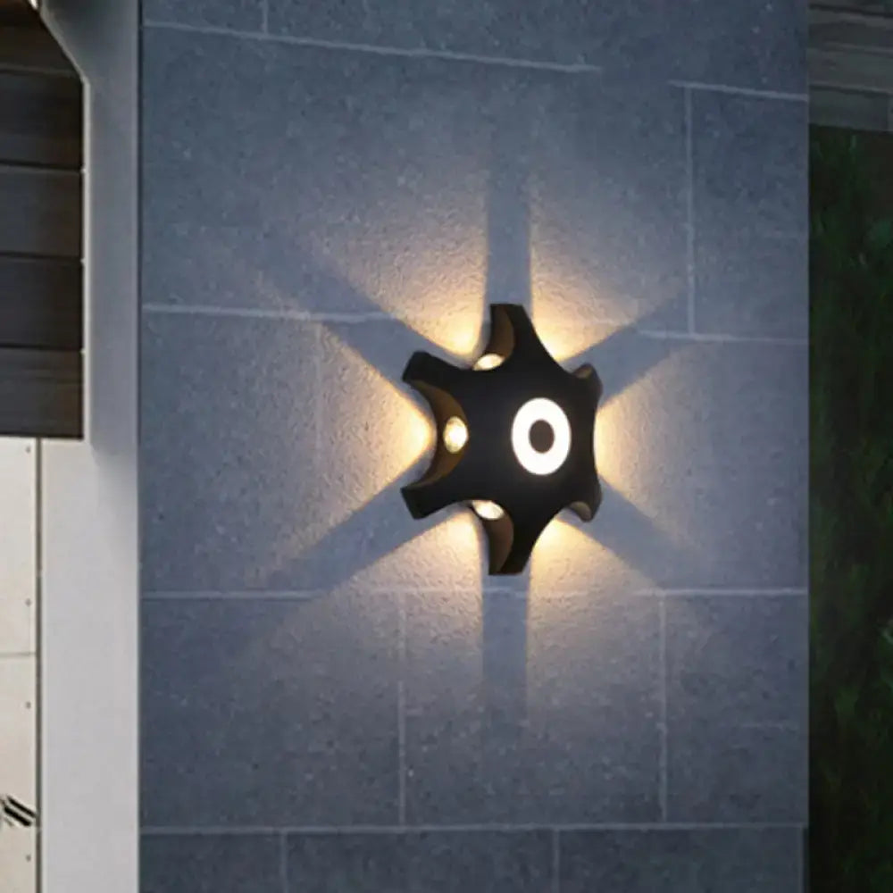 Star LED Wall Light by Decorbites, black starburst wall sconce for Home & Garden on Tampa Home & Garden Store
