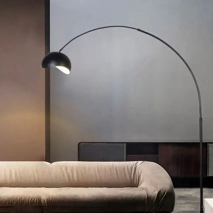 Modern Black and Yellow Fishing Rod Floor Lamp