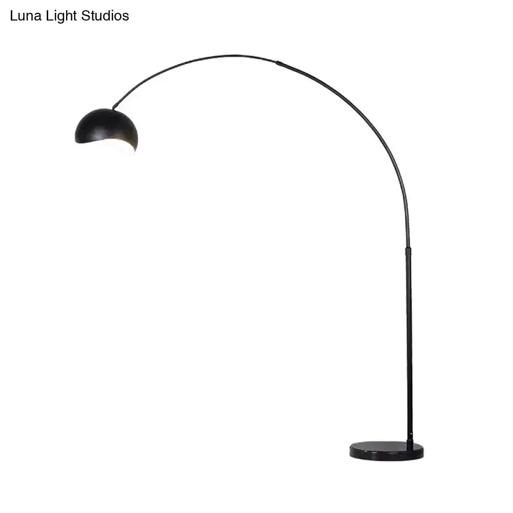 Modern Black and Yellow Fishing Rod Floor Lamp