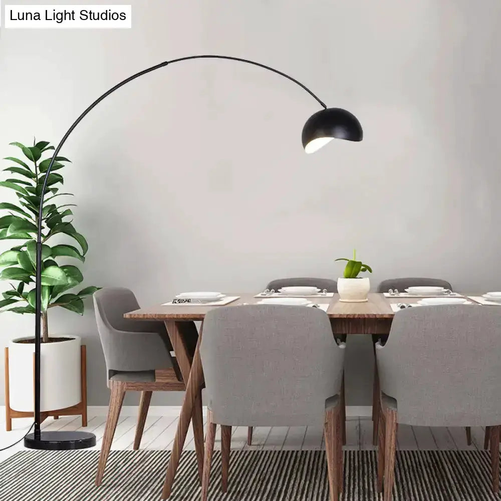 Modern Black and Yellow Fishing Rod Floor Lamp
