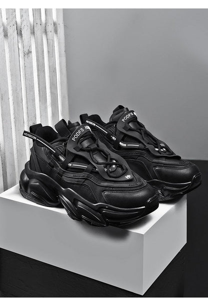 Blue Platform Casual Sneakers and Soft Comfort