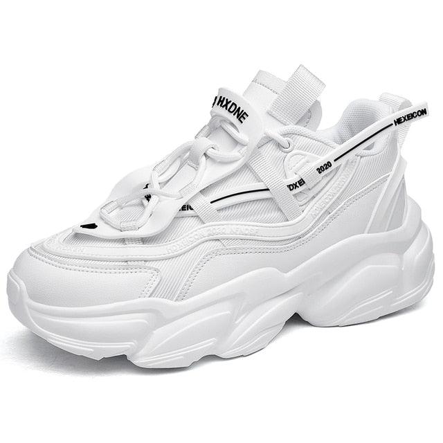 Blue Platform Casual Sneakers and Soft Comfort