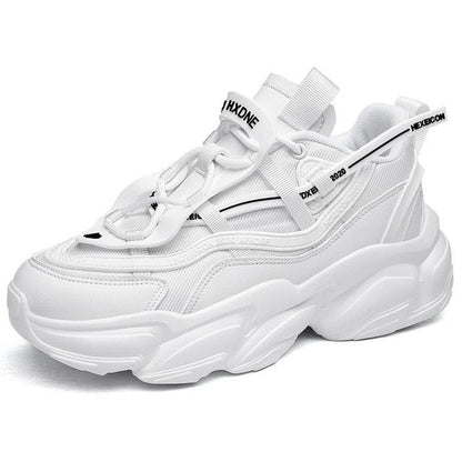 Blue Platform Casual Sneakers and Soft Comfort