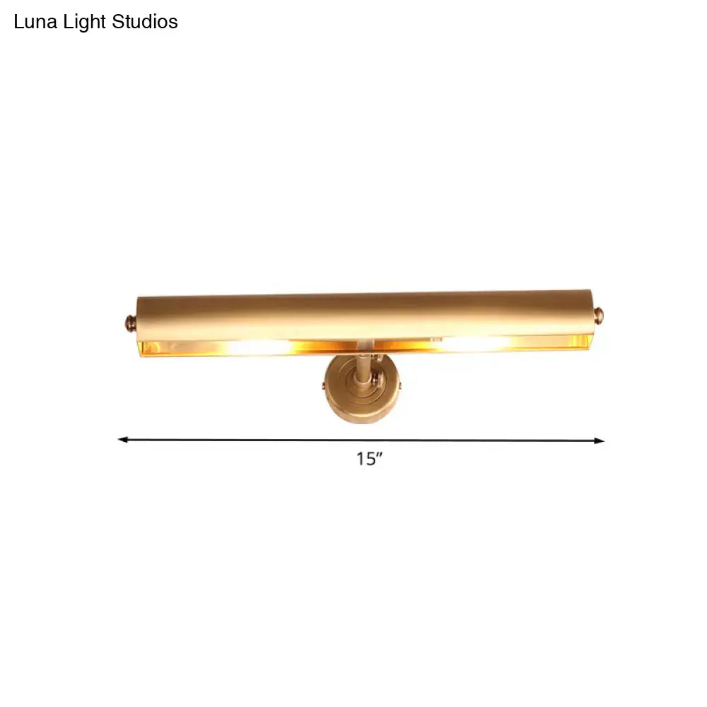 Brass adjustable vanity sconce, wall-mounted, 15-inch wide, Decorbites on Tampa Home & Garden Store