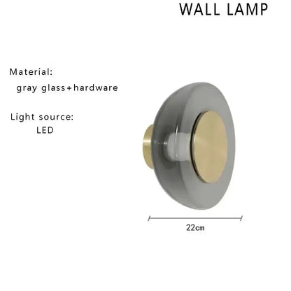 Modern Brass and Amber Glass Floor Lamp Led