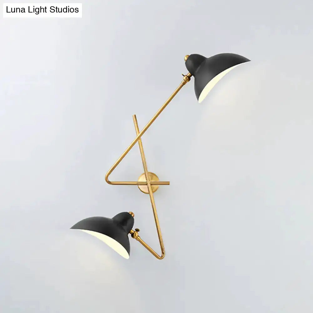 Modern brass and black duckbill wall sconce lamp by Decorbites for living room on Tampa Home & Garden Store
