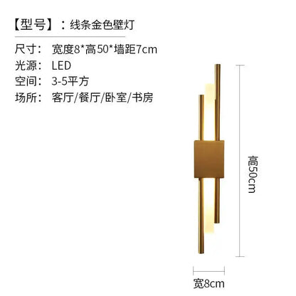 Brass and Green Marble Led Wall Lamp Living Room