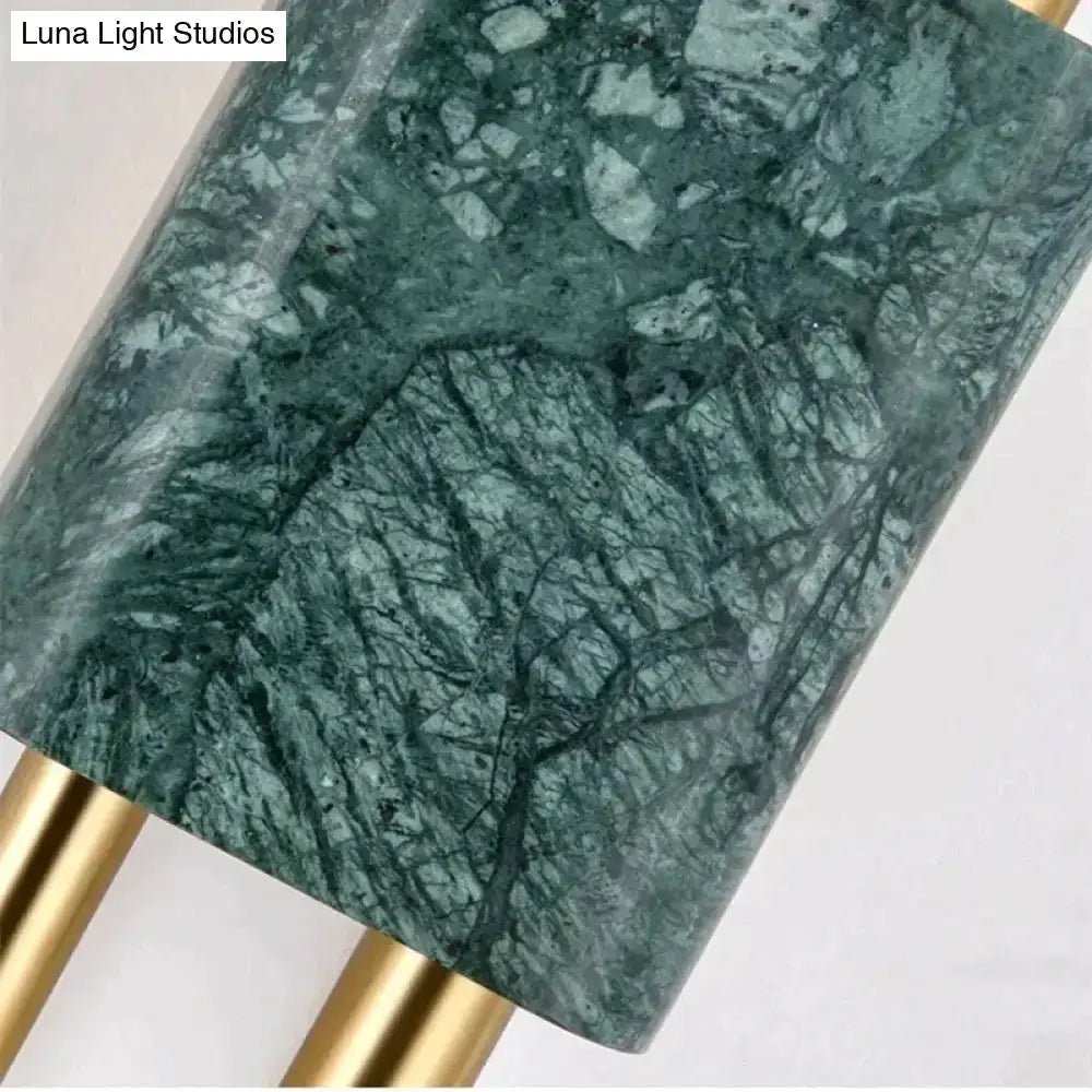 Wall light Decorbites brass finish with green marble shade LED on Tampa Home & Garden Store