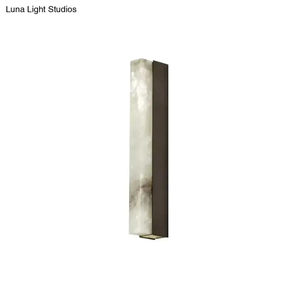 Wall sconce, modern brass and white onyx, living room lighting by Decorbites on Tampa Home & Garden Store