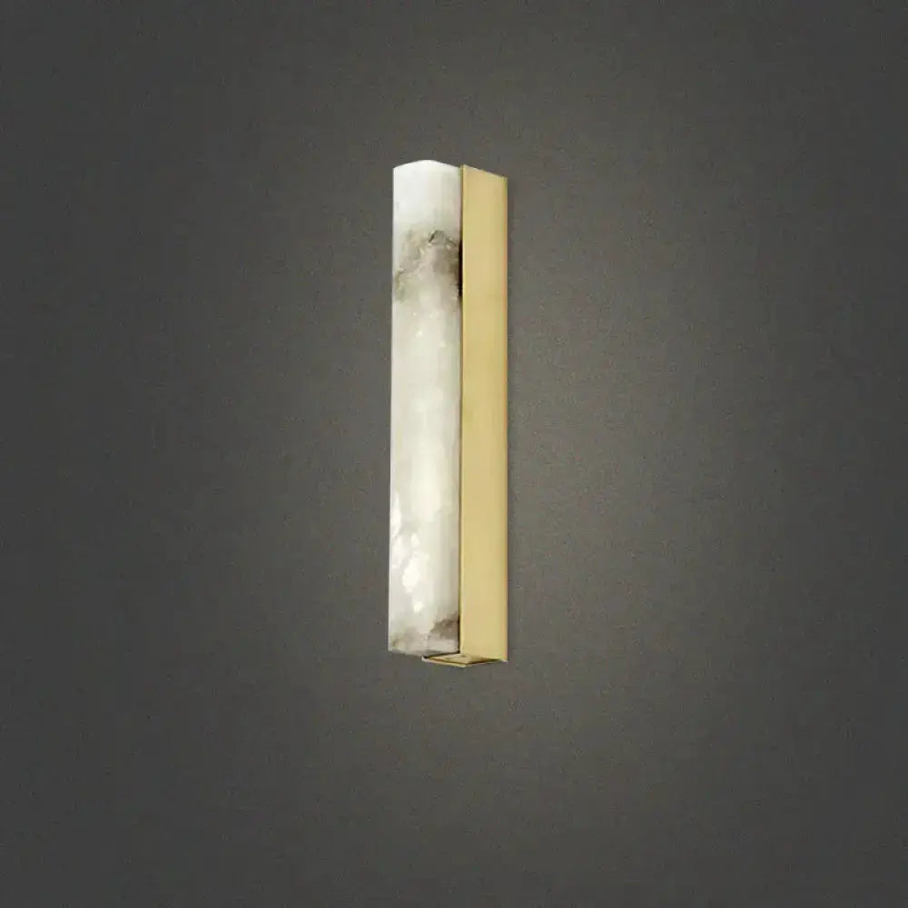 Modern brass and white onyx wall sconce by Decorbites for living room on Tampa Home & Garden Store