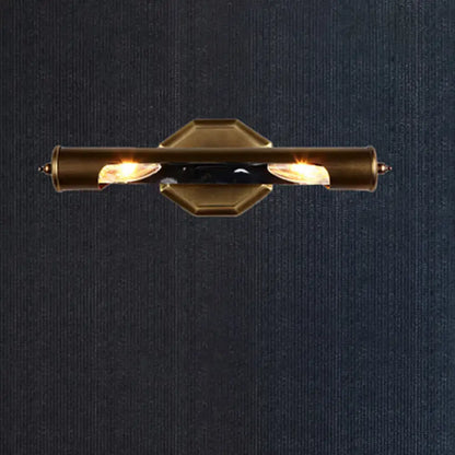 Brass glass wall sconce two-bulb vanity size Decorbites on Tampa Home & Garden Store